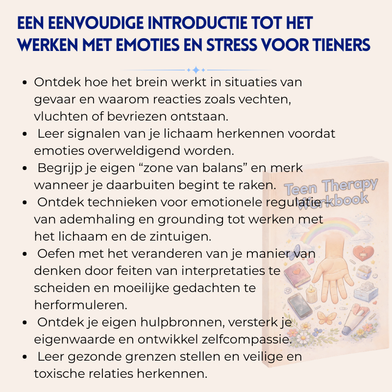 Therapeutisch Werkboek Voor Tieners – Meer Dan 9+ Door Therapeuten Goedgekeurde Tools Die Helpen Bij Het Opbouwen Van Zelfvertrouwen, Helder Denken En Emotionele Veerkracht, En Zo De Ontwikkeling Van Tieners Ondersteunen
