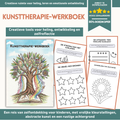 Kunsttherapie-Werkboek voor Kinderen & Tieners – 110+ Printbare Activiteiten voor Mentale Gezondheid (CGT, Mindfulness & SEL)