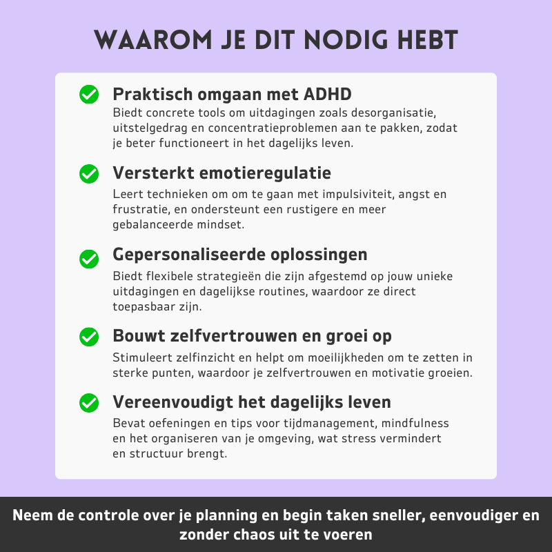 ADHD – Hulpmiddelen Voor Executieve Functies En Dagelijkse Focus