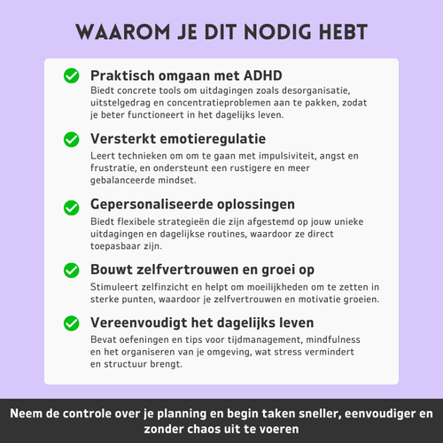 ADHD Toolkit voor Executieve Functies – Hulpmiddelen voor dagelijkse focus