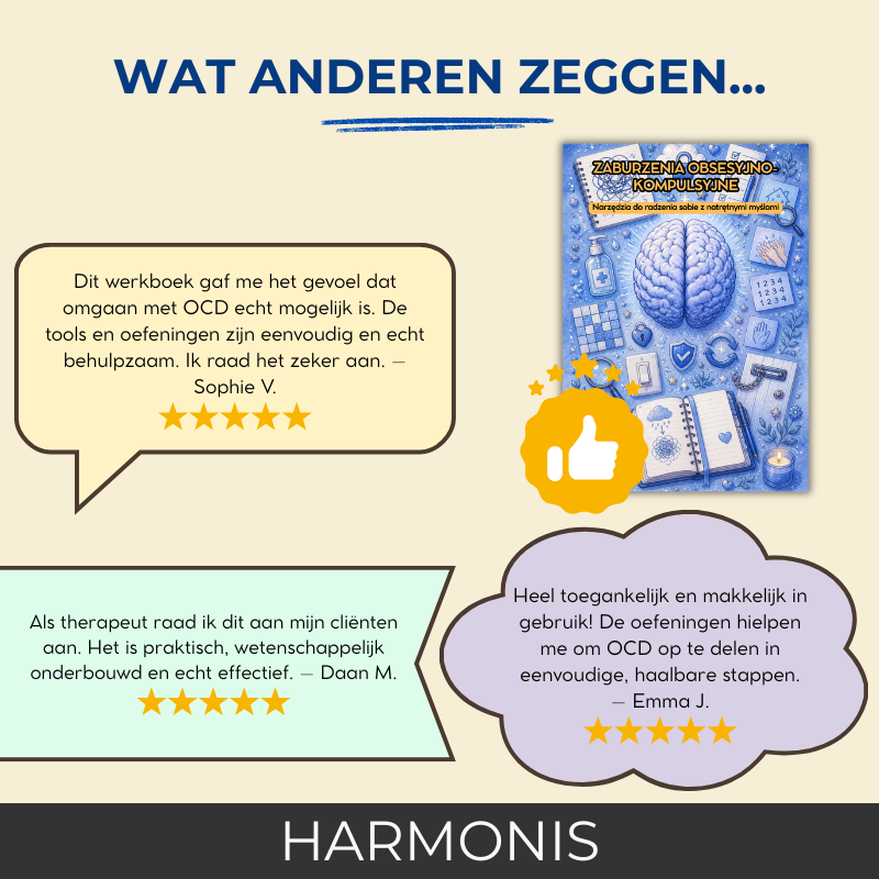 Obsessief-Compulsieve Stoornis (OCD) – Therapeutisch Werkboek – Therapeutische Hulpmiddelen en Copingstrategieën
