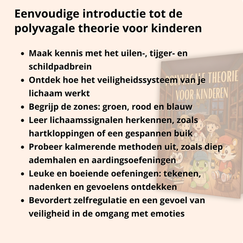 De Polyvagaaltheorie Voor Kinderen – Werkboek Voor Regulatie Van Het Zenuwstelsel | Hulpmiddel Voor Emotieregulatie