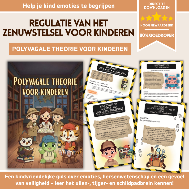 De Polyvagaaltheorie Voor Kinderen – Werkboek Voor Regulatie Van Het Zenuwstelsel | Hulpmiddel Voor Emotieregulatie